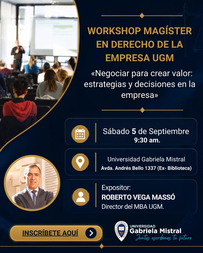 Workshop negociación magíster derecho de la empresa